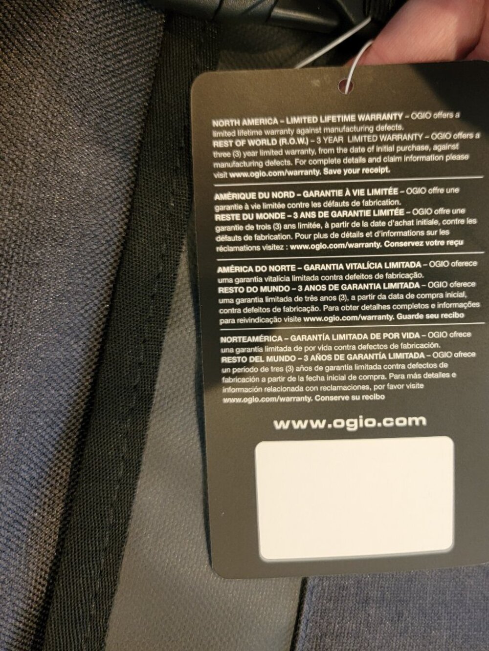 Ogio Crosshatch Rucksack Gray Backpack - Picture 5 of 12